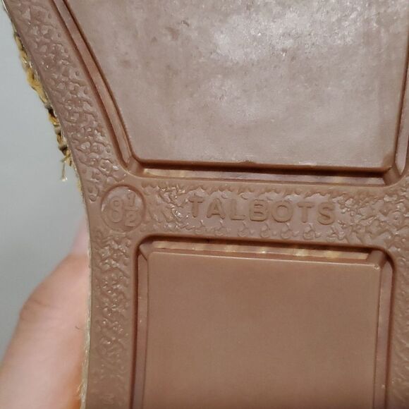 New Talbots Soft Nappa Leather Izzy Knot Detail Espadrilles in Yellow Size 8.5 - Picture 11 of 15